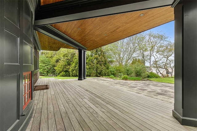 25 Walnut St, Jamestown, RI 02835 - view of wooden deck