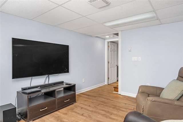 33 Upland Way, Barrington, RI 02806 - living room with a paneled ceiling and light wood finished floors