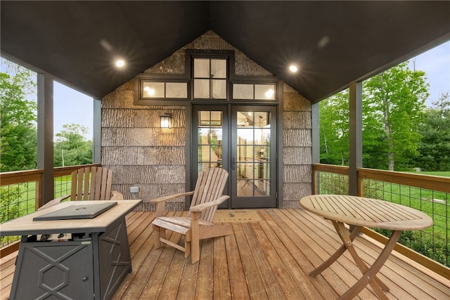 12 Alexander Cir Unit Th2, Richmond, RI 02898 - wooden terrace featuring french doors