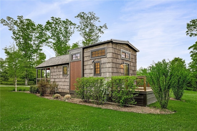12 Alexander Cir Unit Th2, Richmond, RI 02898 - view of home's exterior featuring a lawn