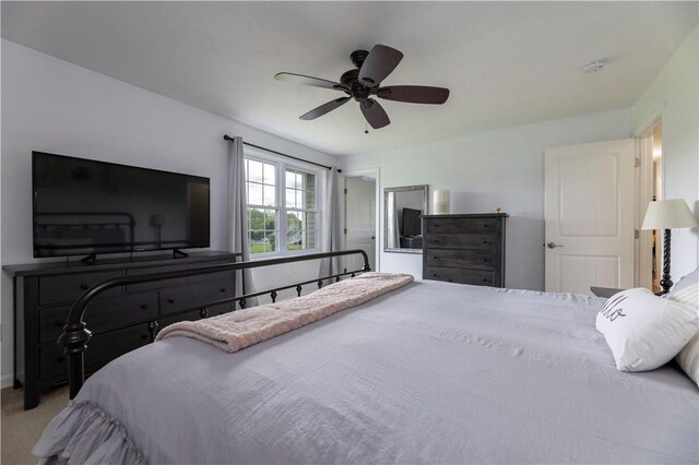 38 Pleasant View Dr, Hopkinton, RI 02832 - bedroom featuring ceiling fan and carpet