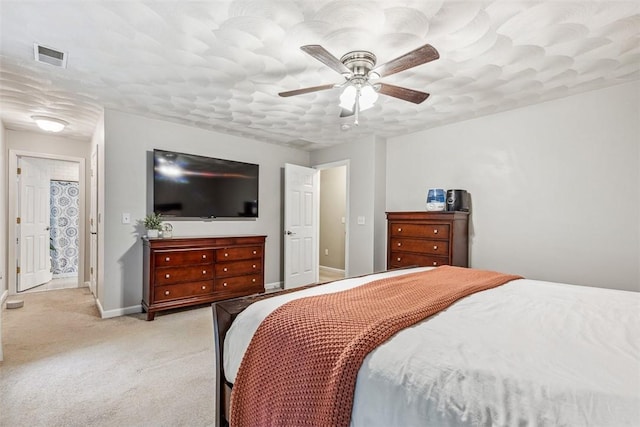 121 Greenbush Rd, Warwick, RI 02818 - bedroom with baseboards, light carpet, and ceiling fan
