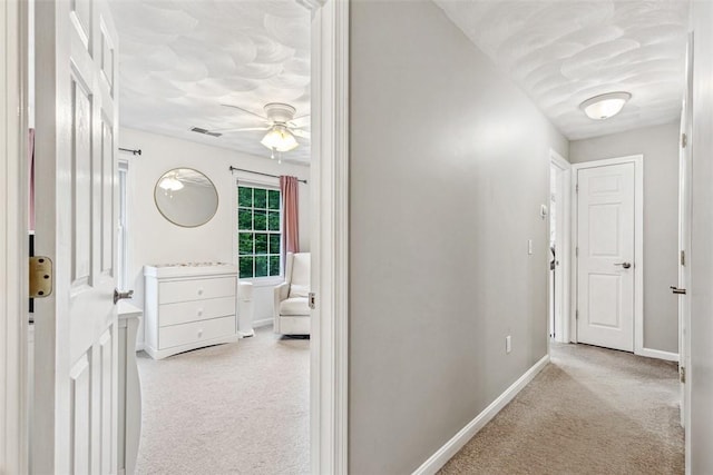 121 Greenbush Rd, Warwick, RI 02818 - hall featuring light colored carpet and baseboards