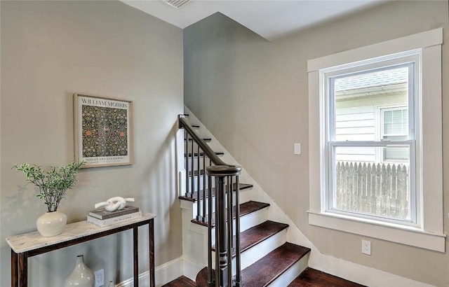 101 Knollwood Ave, Cranston, RI 02910 - stairway with wood finished floors and baseboards