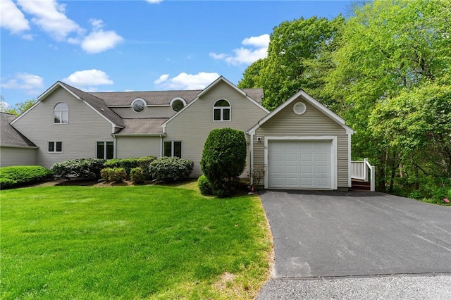 84 River Farms Dr Unit 84, West Warwick, RI 02893 - view of front of property featuring an outbuilding, a front yard, driveway, and a shingled roof