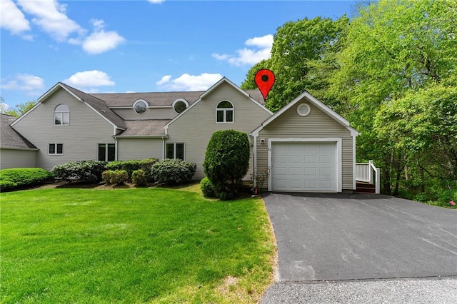 84 River Farms Dr Unit 84, West Warwick, RI 02893 - view of front of home featuring an outdoor structure, a front lawn, and driveway