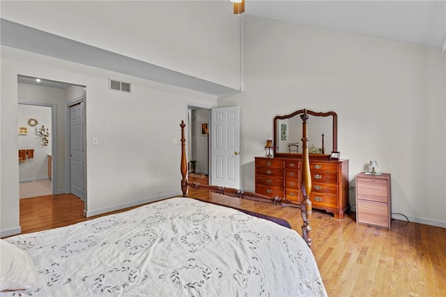 84 River Farms Dr Unit 84, West Warwick, RI 02893 - bedroom featuring light wood-style flooring, baseboards, and a ceiling fan