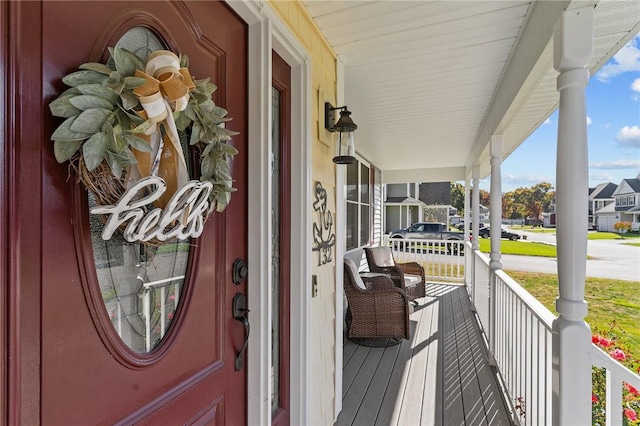 132 Theresa Marie Ave, Woonsocket, RI 02895 - entrance to property featuring covered porch and a residential view