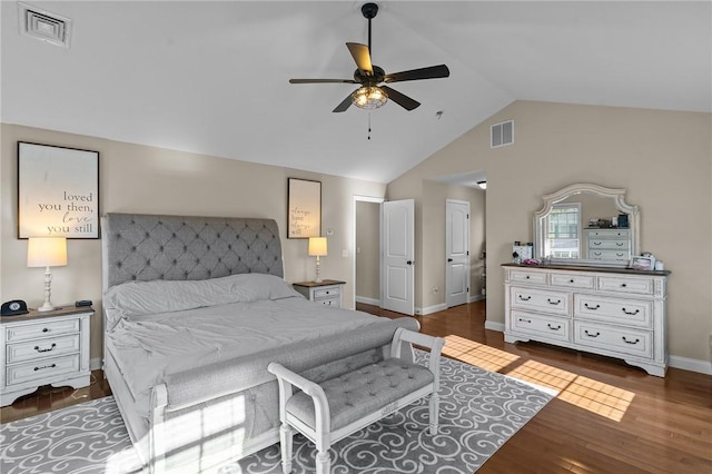 132 Theresa Marie Ave, Woonsocket, RI 02895 - bedroom featuring lofted ceiling, wood finished floors, baseboards, and a ceiling fan