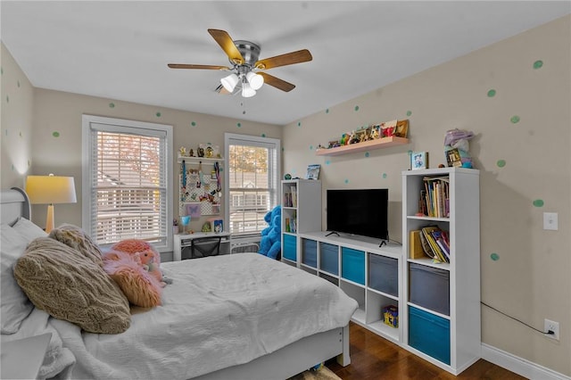 132 Theresa Marie Ave, Woonsocket, RI 02895 - bedroom with wood finished floors, baseboards, and ceiling fan