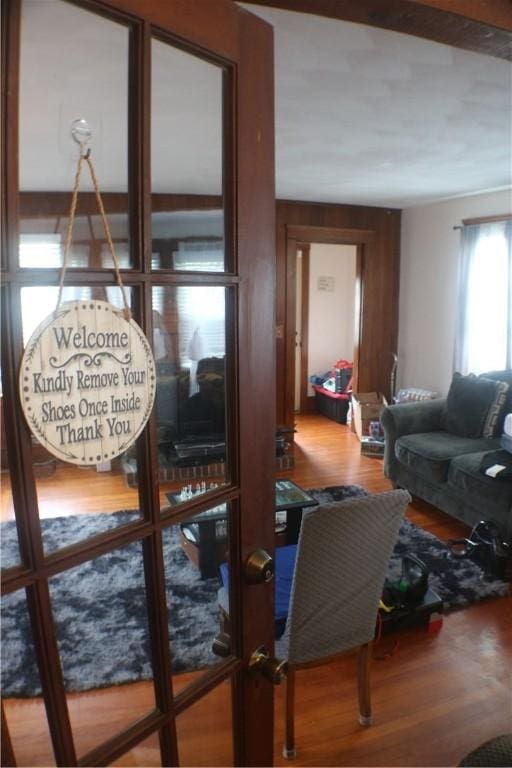 281 Auburn St, Cranston, RI 02910 - living area featuring wood finished floors
