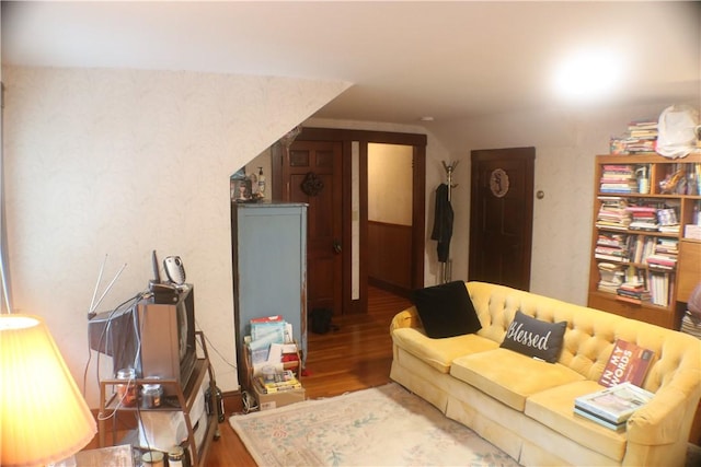 281 Auburn St, Cranston, RI 02910 - living area featuring wood finished floors