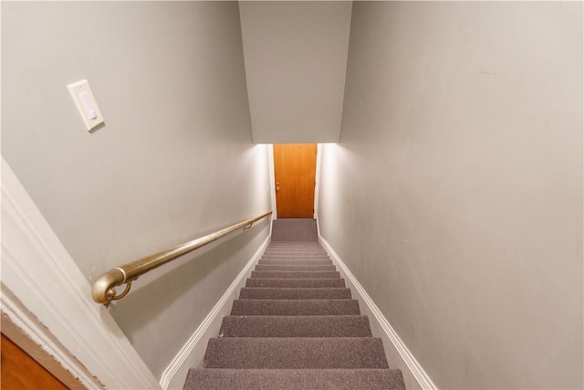 1291 Narragansett Blvd Unit 6, Cranston, RI 02905 - staircase featuring baseboards