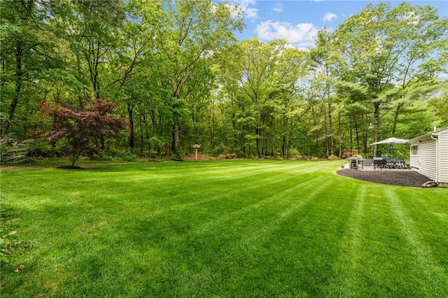 10 Bigelow Rd, Johnston, RI 02919 - view of green lawn featuring a patio area