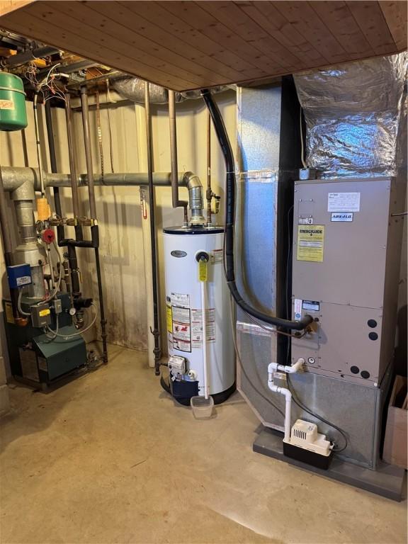 60 Farm Dr, Cumberland, RI 02864 - utility room with gas water heater