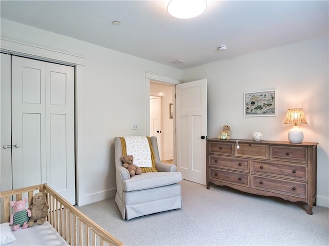 1 Hinter Way, Little Compton, RI 02837 - bedroom with light colored carpet, a closet, and baseboards
