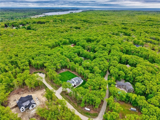 1 Hinter Way, Little Compton, RI 02837 - bird's eye view of a heavily wooded area