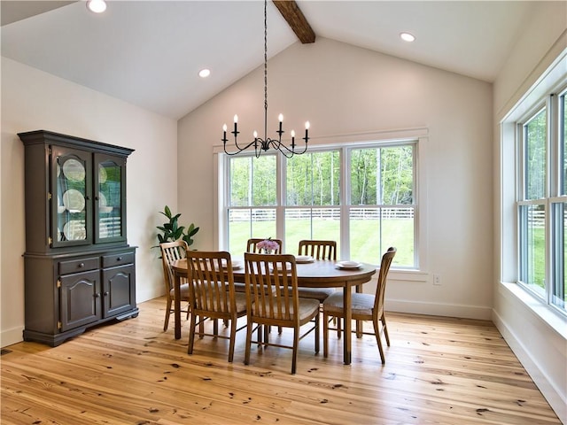 1 Hinter Way, Little Compton, RI 02837 - dining room featuring a chandelier, plenty of natural light, light wood-type flooring, and recessed lighting
