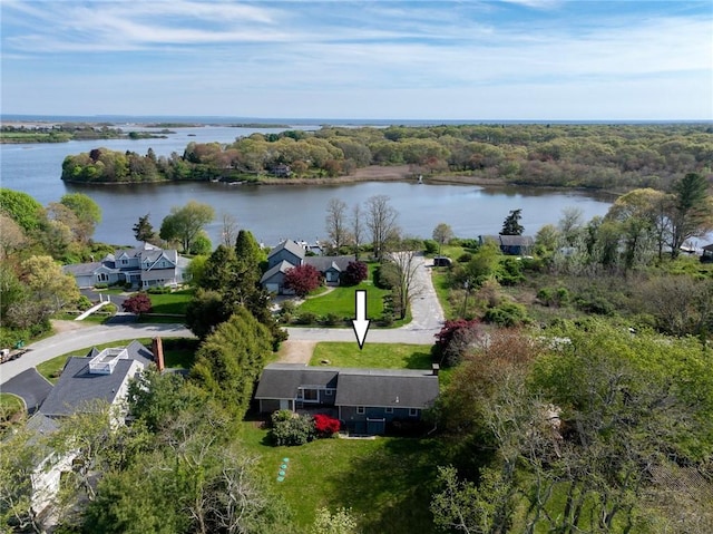 101 King Tom Dr, Charlestown, RI 02813 - drone / aerial view of a nearby body of water