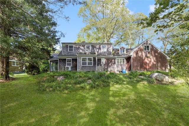 68 Shirley Dr, Charlestown, RI 02813 - view of front of property featuring a front lawn