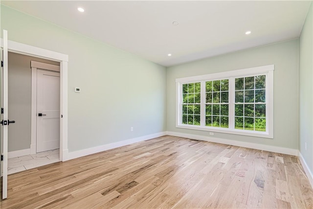 125 Fairview Ave, Hopkinton, RI 02832 - spare room with light wood-style flooring and recessed lighting