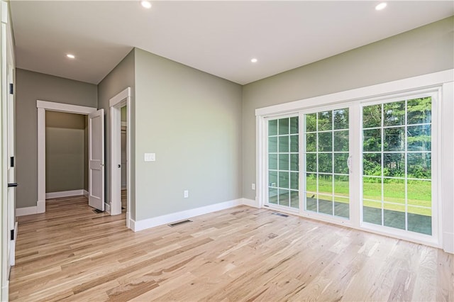 125 Fairview Ave, Hopkinton, RI 02832 - spare room featuring light wood-style floors and recessed lighting