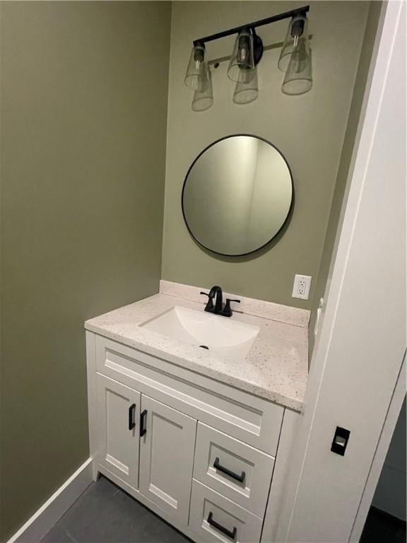 125 Fairview Ave, Hopkinton, RI 02832 - bathroom with vanity and baseboards
