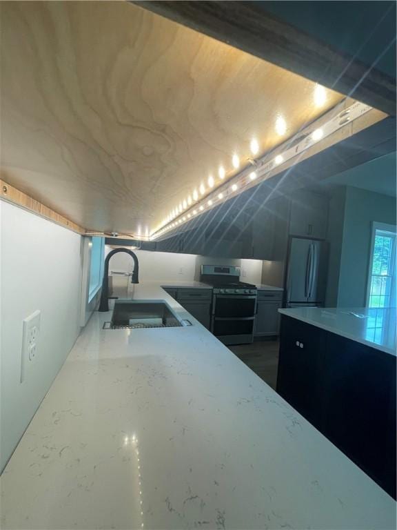 125 Fairview Ave, Hopkinton, RI 02832 - detailed view of refrigerator and range with two ovens