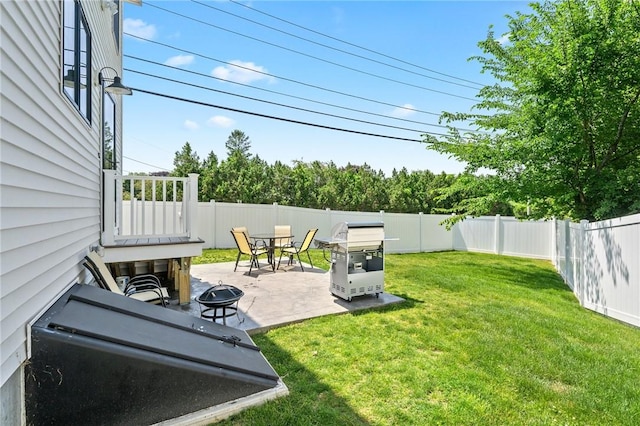 23 Hemlock St, Narragansett, RI 02882 - view of yard with a fire pit and a patio
