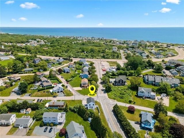 23 Hemlock St, Narragansett, RI 02882 - aerial view of residential area with a nearby body of water