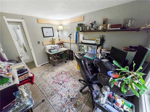 294 Railroad Ave, North Kingstown, RI 02874 - view of carpeted home office