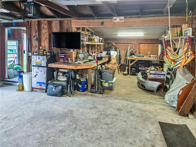 294 Railroad Ave, North Kingstown, RI 02874 - garage with a workshop area