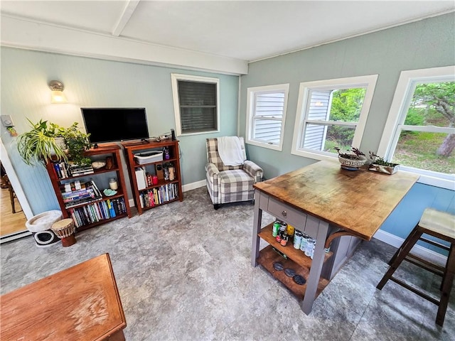294 Railroad Ave, North Kingstown, RI 02874 - living area with baseboards