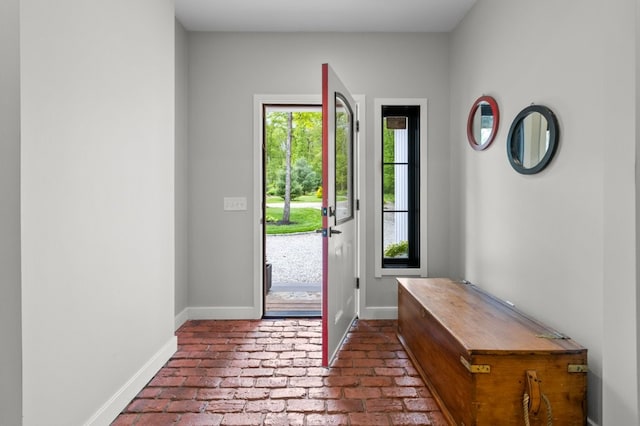 45 Lloyd Bowen Ct, Glocester, RI 02814 - entryway with brick floors and baseboards