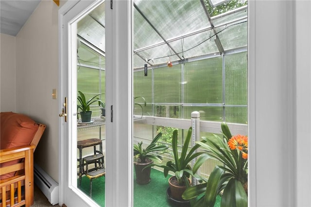 53 Morgan Ct, North Kingstown, RI 02852 - sunroom featuring a baseboard radiator