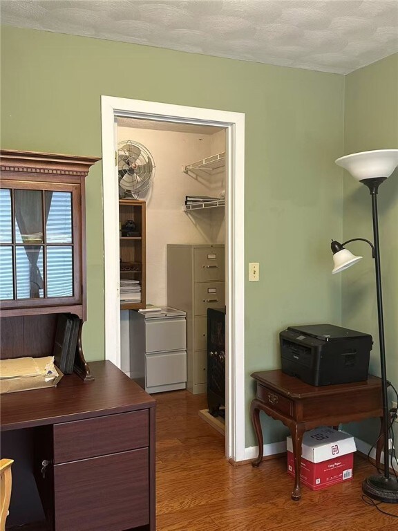 53 Morgan Ct, North Kingstown, RI 02852 - office area with wood finished floors and baseboards