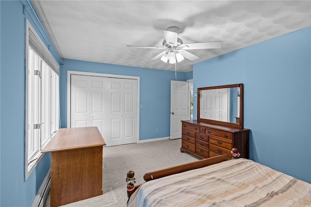 53 Morgan Ct, North Kingstown, RI 02852 - bedroom with a closet, carpet, and ceiling fan