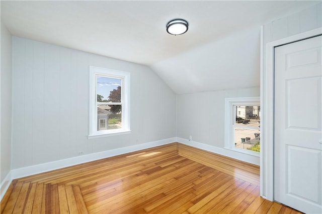 130 Hunts Ave, Pawtucket, RI 02861 - bonus room featuring light wood-type flooring, baseboards, and vaulted ceiling