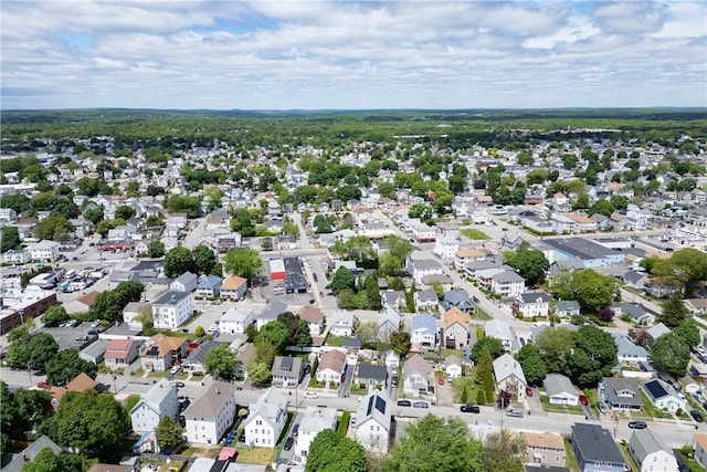 130 Hunts Ave, Pawtucket, RI 02861 - aerial overview of property's location featuring nearby suburban area