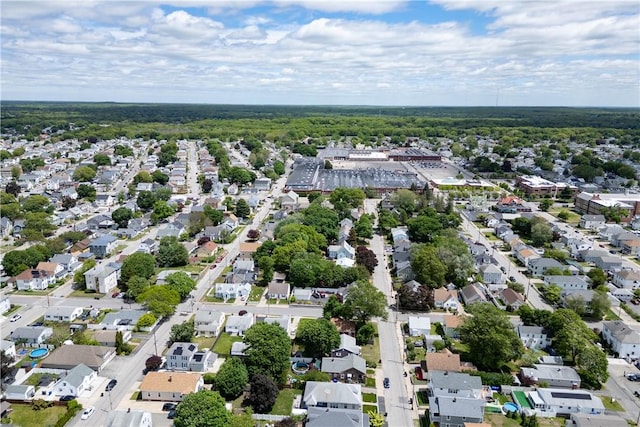 130 Hunts Ave, Pawtucket, RI 02861 - aerial view of property and surrounding area with nearby suburban area
