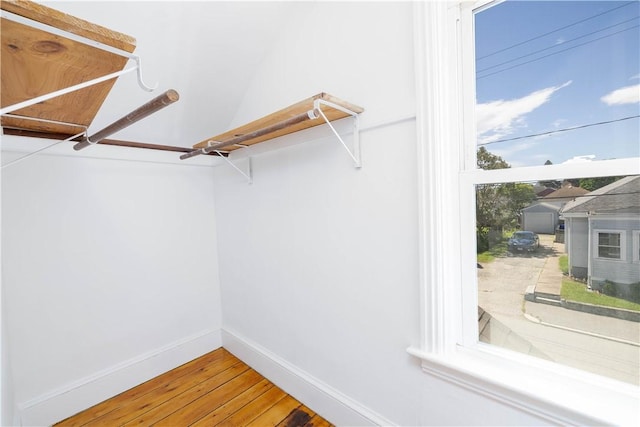 130 Hunts Ave, Pawtucket, RI 02861 - walk in closet with hardwood / wood-style floors