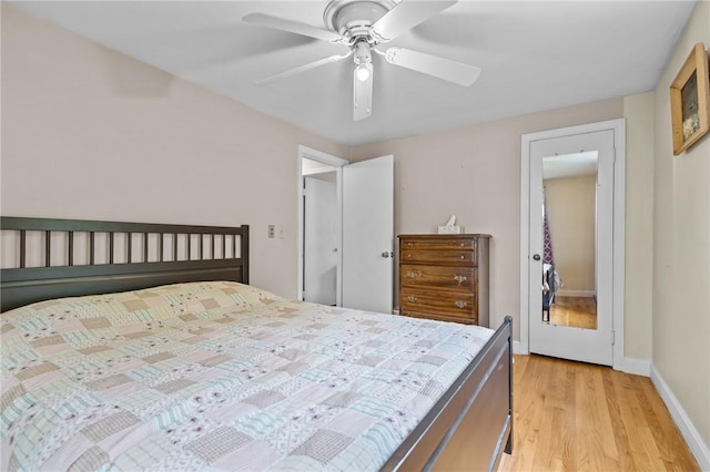199 Vaughn Ave, Warwick, RI 02886 - bedroom with light wood-style floors, baseboards, and ceiling fan