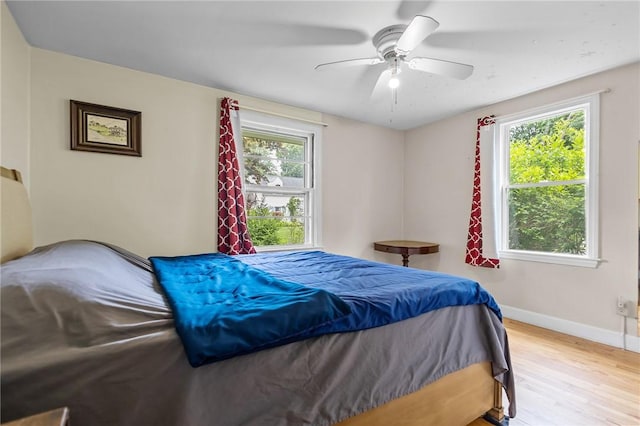 199 Vaughn Ave, Warwick, RI 02886 - bedroom featuring wood finished floors, baseboards, and ceiling fan