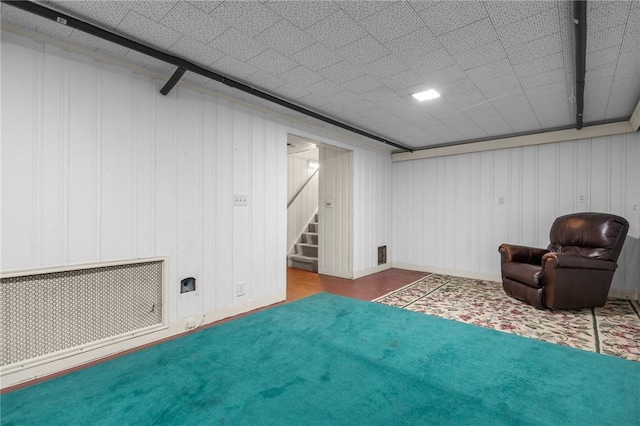 199 Vaughn Ave, Warwick, RI 02886 - finished below grade area featuring stairway and baseboards