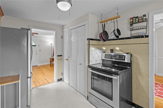 199 Vaughn Ave, Warwick, RI 02886 - kitchen featuring stainless steel appliances and light flooring
