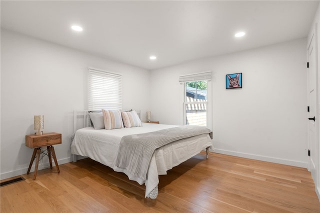 14 Robinson St, Narragansett, RI 02882 - bedroom featuring recessed lighting, light wood-style floors, and baseboards