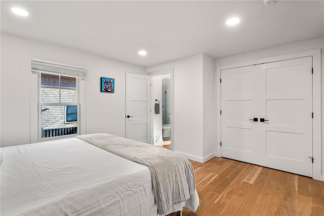 14 Robinson St, Narragansett, RI 02882 - bedroom with light wood-type flooring, recessed lighting, and baseboards