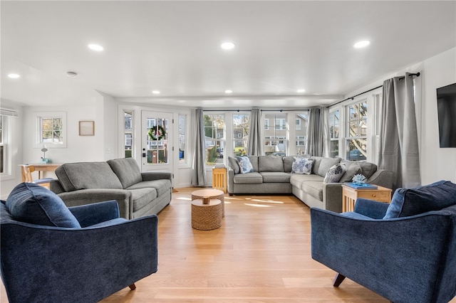 14 Robinson St, Narragansett, RI 02882 - living room with recessed lighting and light wood-style floors