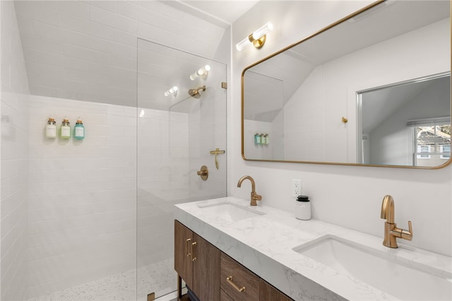 14 Robinson St, Narragansett, RI 02882 - full bathroom featuring double vanity and walk in shower