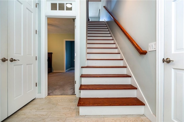 3976 Post Rd, Warwick, RI 02886 - stairway with wood finished floors